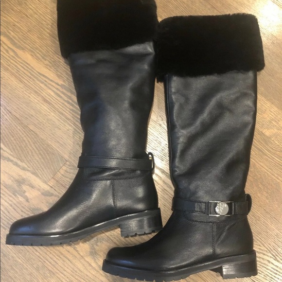 Versace Shoes - New Versace fur boots size 38